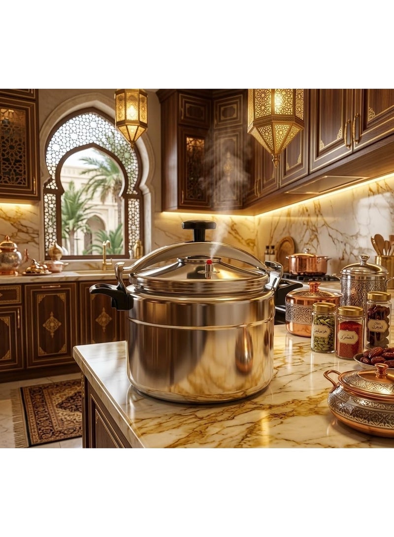 40-Liter Industrial Commercial Pressure Cooker – Premium Heavy-Duty Aluminum Express Stockpot - Image 5