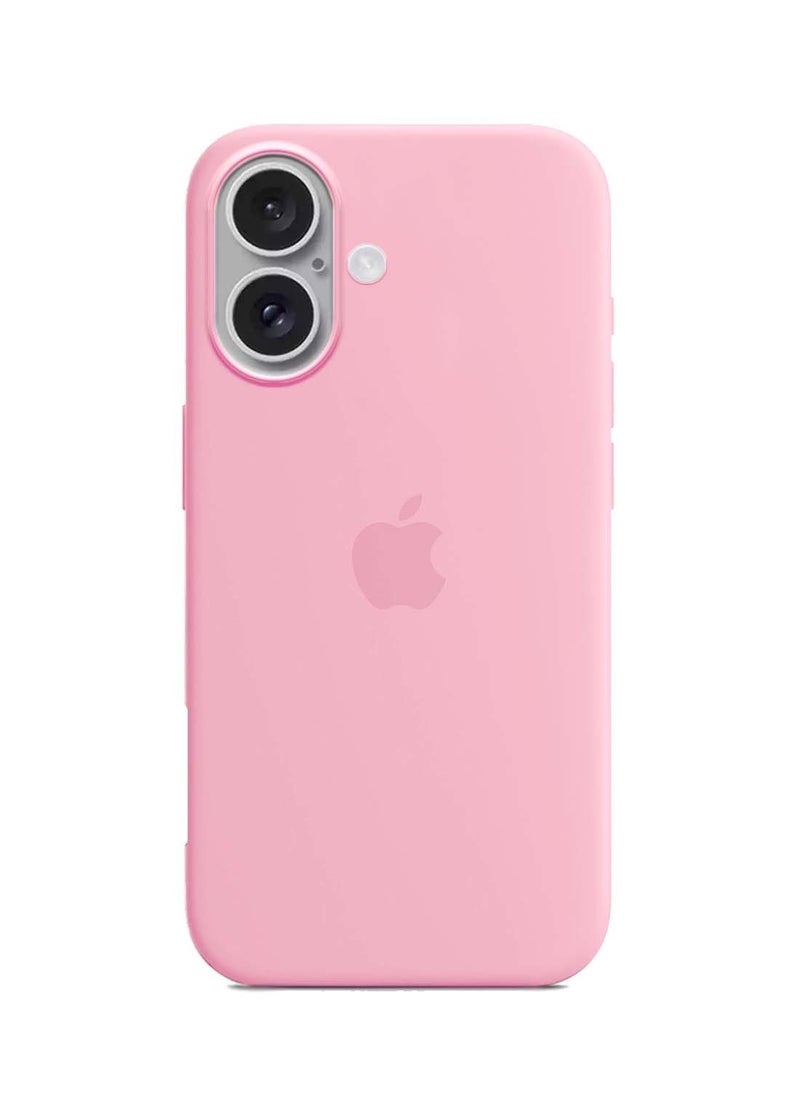 Wtech - Apple iPhone 16 2024 Premium Soft Liquid Silicone Case Cover - Hot Pink - Image 1
