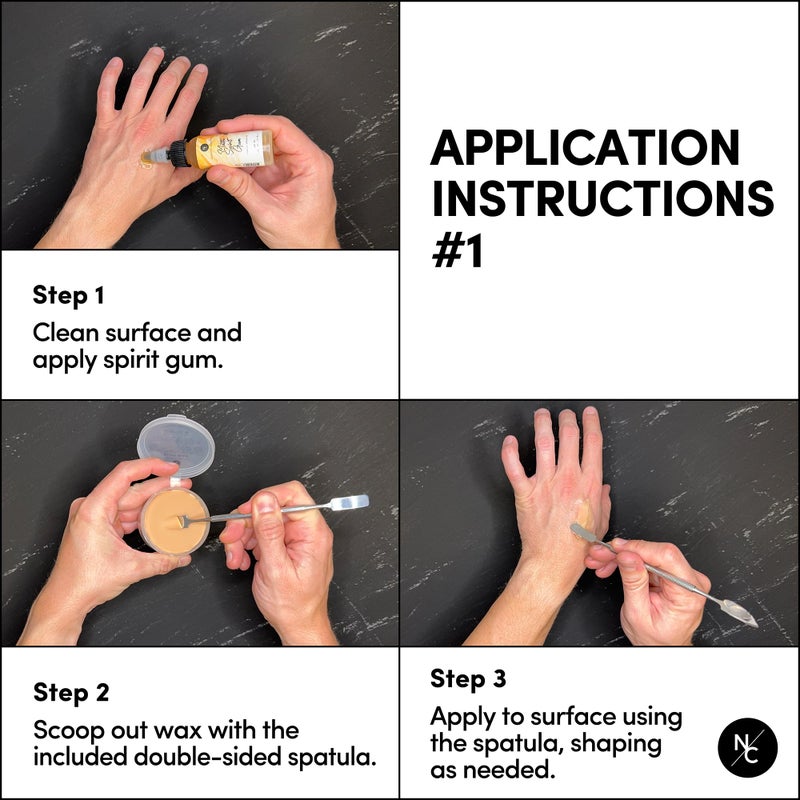 Narrative Cosmetics Scar Wax with Double-Ended Spatula, Moldable Wax for Realistic Cuts and Injuries, Professional Makeup for the Stage, Film, Costumes, Cosplay, SFX, Fair Color, 2.5 Oz. - Image 4