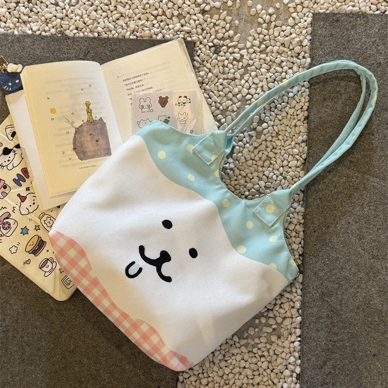 Large Canvas Shoulder Tote Bag for Women - Image 3
