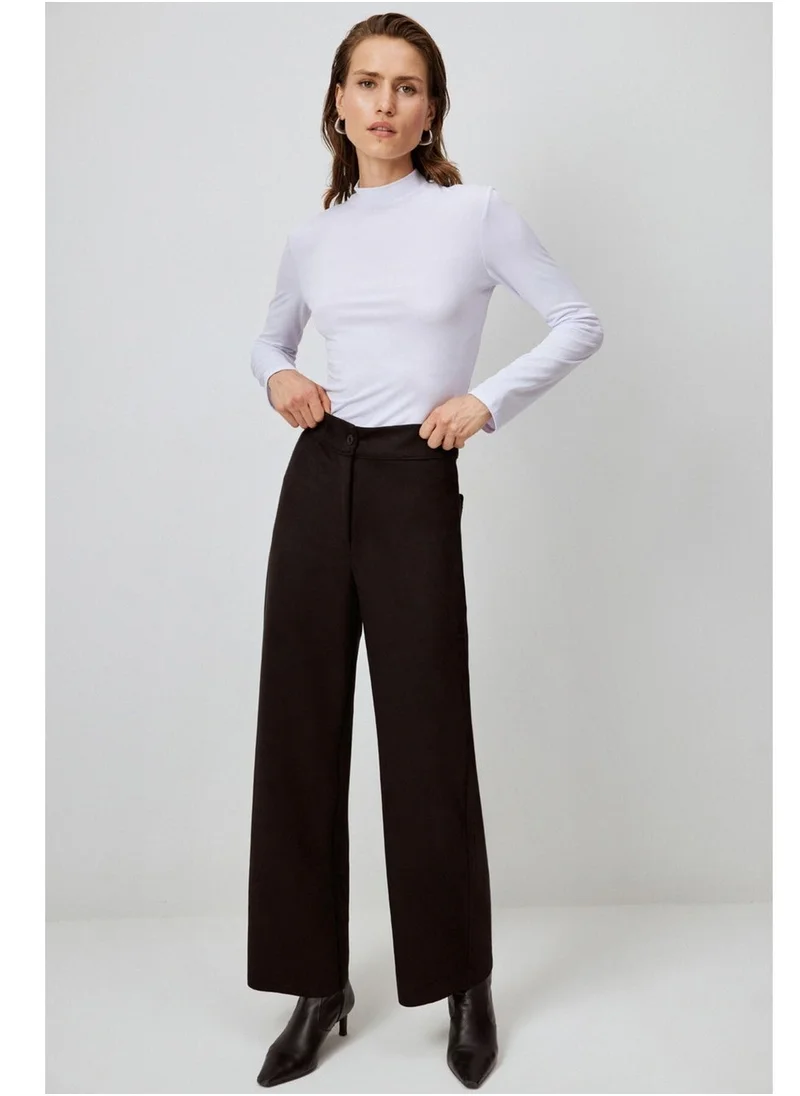 تاتشي Stone Embroidered Suede Trousers