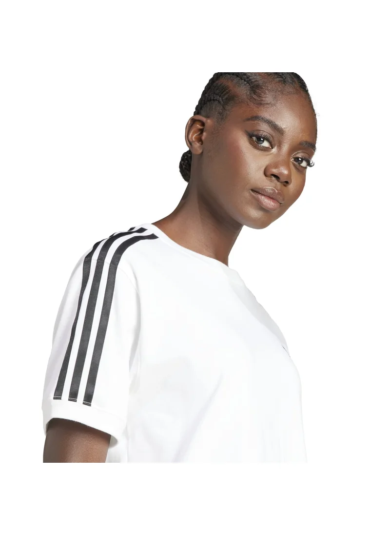 اديداس adidas 3 STRIPE TEE White Originals Women T-SHIRTS
