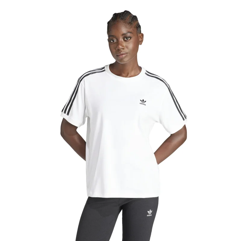 Adidas 3 STRIPE TEE White Originals Women T-SHIRTS