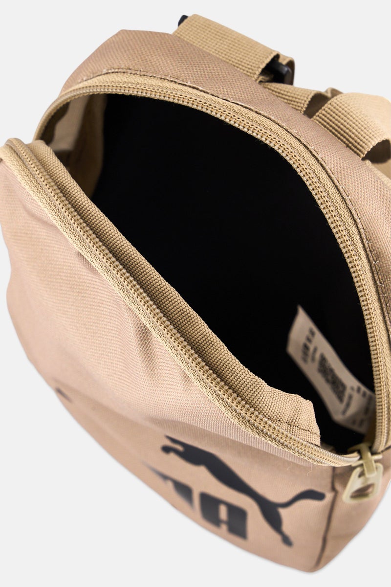 PUMA Men Phase Portable Brand Logo Cross Body Bag, Khaki - Image 3