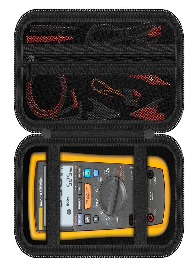 HESPLUS Carrying Case for Fluke1587 FC/ 87-V/ 87V Max/ 88V/ 15B+/ 17B+/ 1503/1507/1508/1577/3000 FC Multimeter Testers and Accessories, Multimeter Storage Bag Organizer Box (Case Only) - Image 3