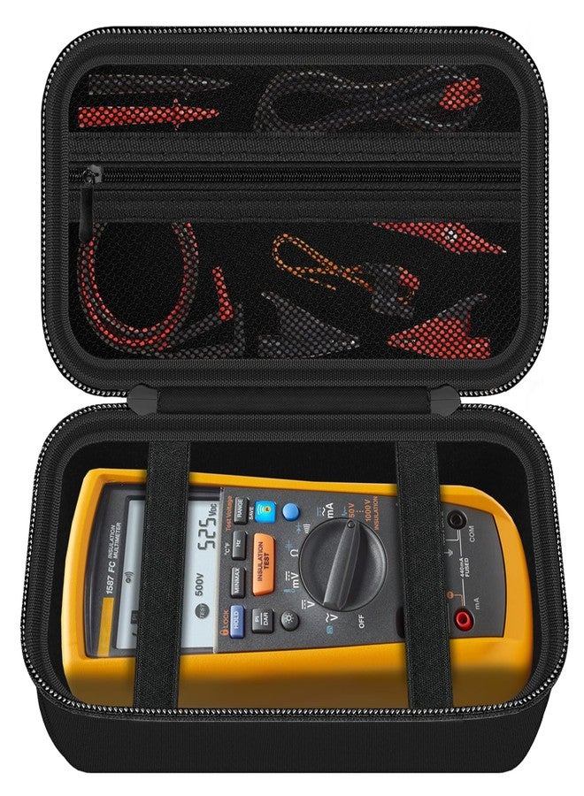 HESPLUS Carrying Case for Fluke1587 FC/ 87-V/ 87V Max/ 88V/ 15B+/ 17B+/ 1503/1507/1508/1577/3000 FC Multimeter Testers and Accessories, Multimeter Storage Bag Organizer Box (Case Only) - Image 1