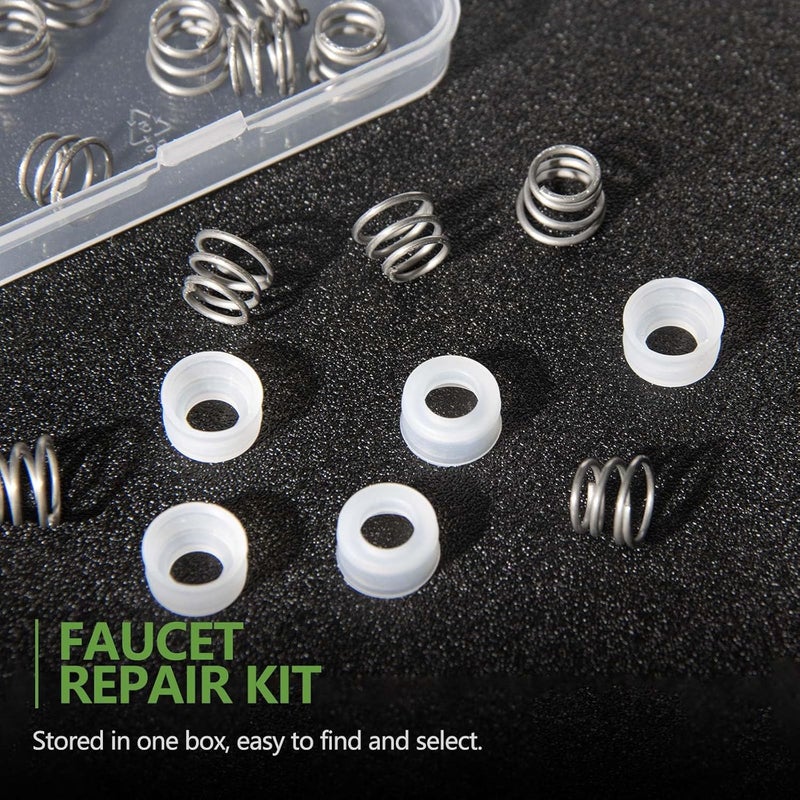 LitOrange 30Pcs RP4993 Faucet Repair Kit, RP4993 Silicone Replacement Seats and 316 Stainless Steel Springs, Faucet Parts - Image 3