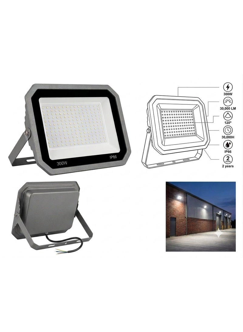 LED Flood Light White Waterproof and dustproof, 300W-200W - Image 1