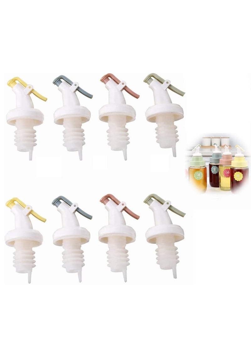SYOSI - 8PCS Pour Spouts Oils with Leak Proof Caps Used for Dispensing Bottle Stoppers Convenient Oil Dispenser Nozzle Oil Bottle Stopper Pourer Dispenser - Image 1