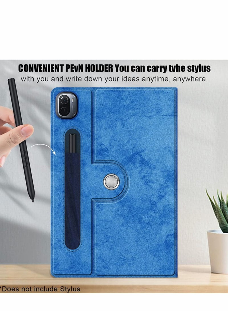 SYOSI Case for Xiaomi Mi Pad 5 case Pro Elastic Strap Pen Holder Stand Auto Sleep Wake Up Function Cover PU Leather Tablet Cases Dark Blue - Image 5