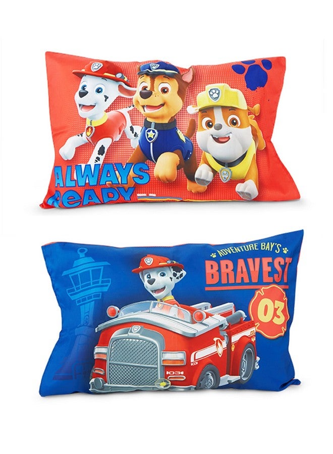 PAW PATROL Paw Patrol Calling All Pups 4 Piece Toddler Bedding Set - Includes Comforter, Sheet Set - Fitted + Top Sheet + Reversible Pillowcase for Boys Bed, Blue - Image 4