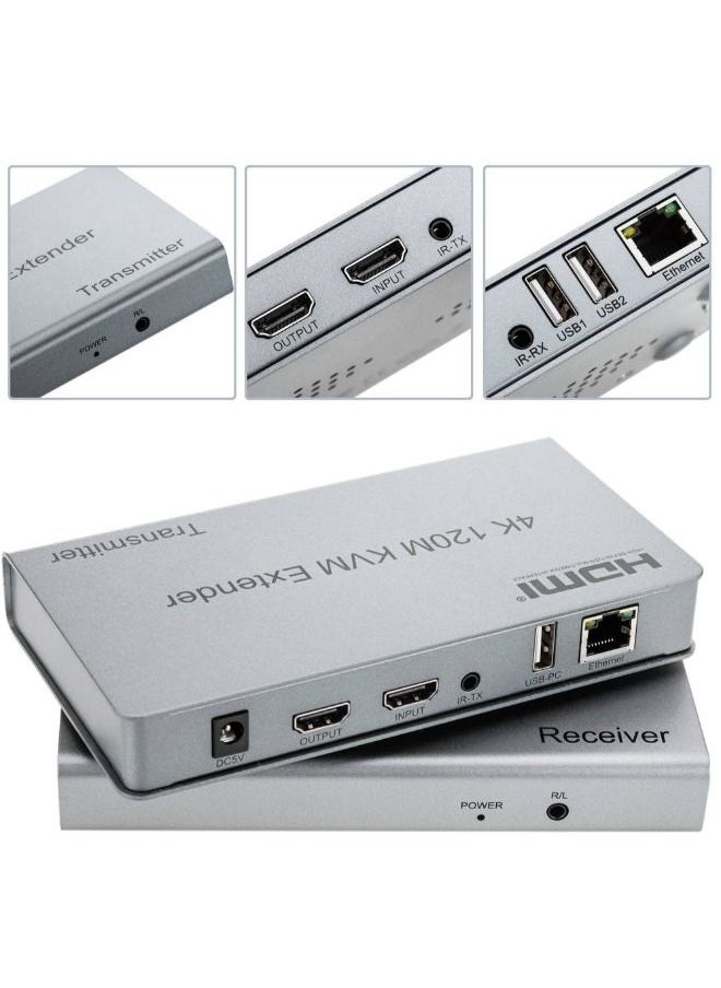 Gerenic - 4K 120M HDMI KVM extender over IP,with IR,USB - Image 1