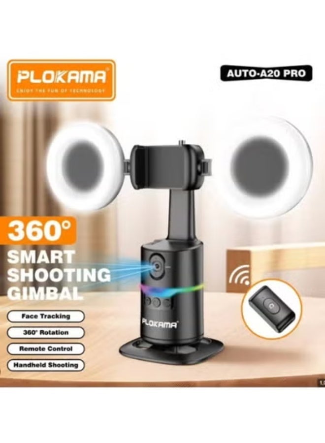 التخطيط Auto-A20 Pro 360° Smart Selfie Stick Gimbal with AI Face & Object Tracking | Auto-Rotating Tripod Stand for Smartphones | Wireless Bluetooth Remote | Foldable Portable Video Stabilizer for Vlogging, Live Streaming & Content Creation - Image 3