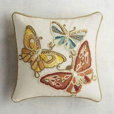 Awesome Decorative Breaded Floral Cushions Cover��(16" X 16" Inches or 40.64 X 40.64 cm, Multicolor)-CC092 - Image 5