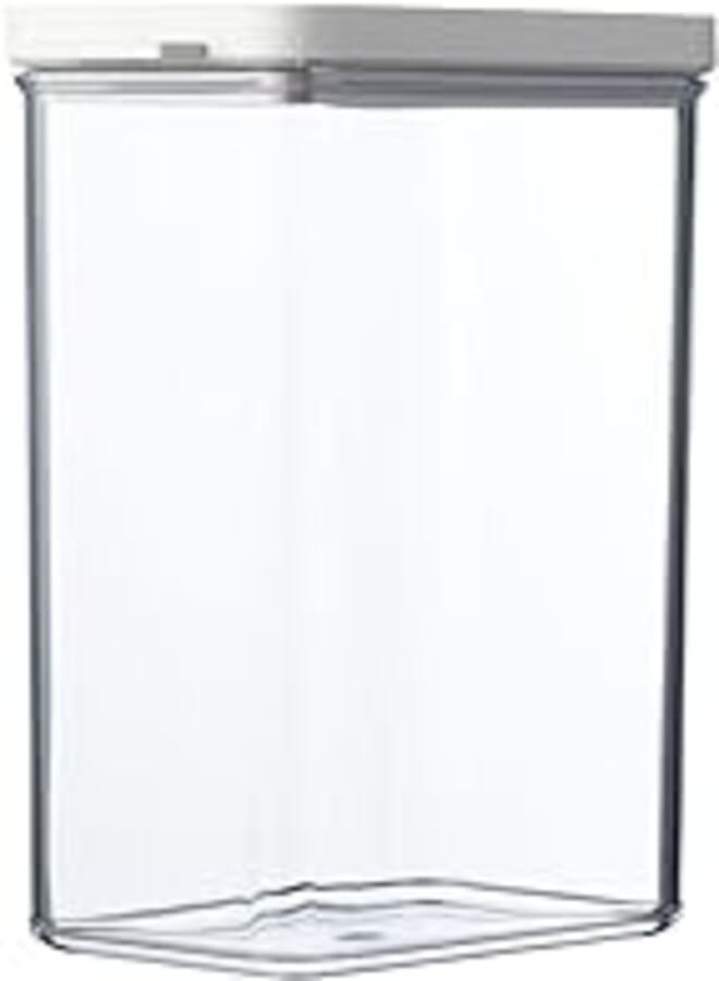 Mepal Mepal Omnia Rectangular Storage Jar, 2000 ml Capacity, Nordic White 