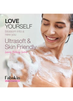Fabskin Fabskin Bath Body Brush Loofah For Men & Women With Long Handle | Body Bath Brush | Back Scrubber For Bathing | Made In India (Pink)  - Image 2