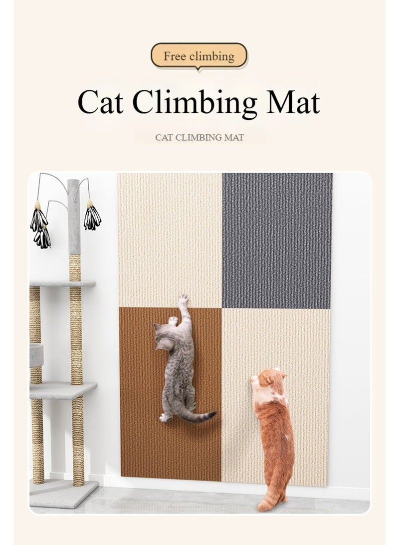 أولدجان 60 سم × 30 سم (رمادي) وسادة تسلق القطط، سهلة القطع واللصق، لعبة قطط، مقاومة للبلى، مقاومة للخدوش، خالية من المخلفات، لصقات جدار تسلق القطط، لوحة تسلق القطط - Image 2
