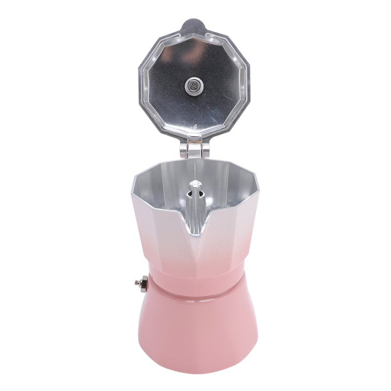 150ml Stovetop Coffee Maker Single Valve Aluminum Coffee Machine for Lovers Beginners Gradient Rosy - Image 5