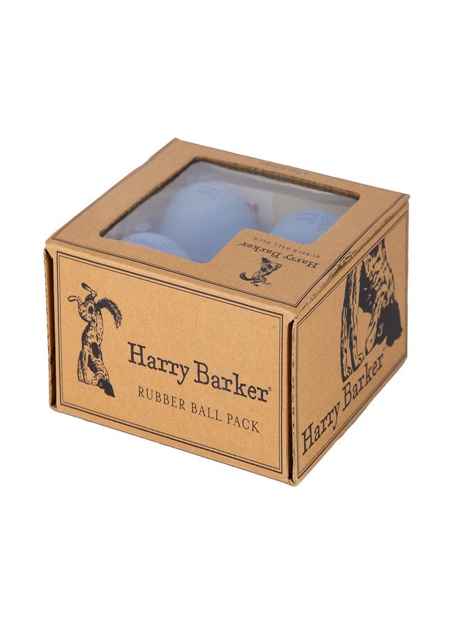 Harry Barker كرات هاري باركر المطاطية الطبيعية للكلاب، لعبة تفاعلية متينة عالية الارتداد مع فتحة تهوية آمنة، كرات مطاطية قابلة للحشو بالكلاب، 3 بوصات، عبوة من 4 كرات - Image 4