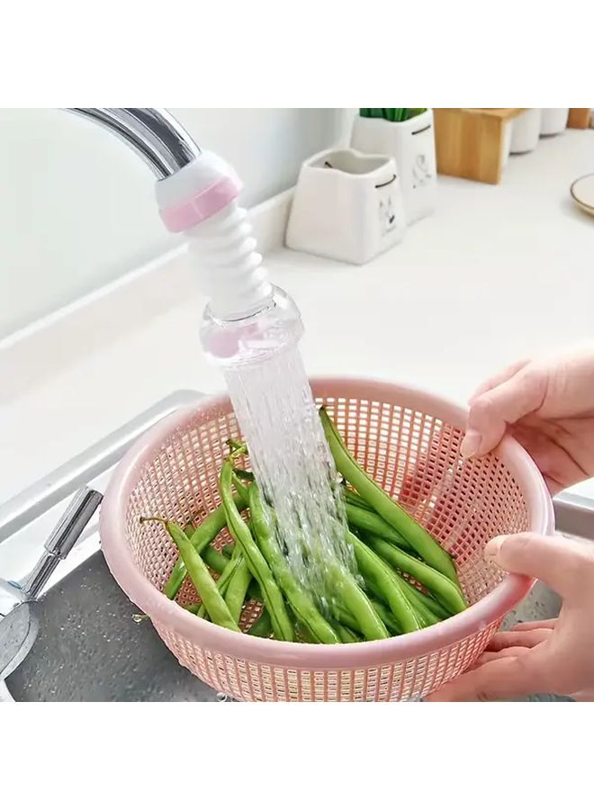 Green Faucet Extender with Rotating Spray Head for Kitchen Sink - Image 1