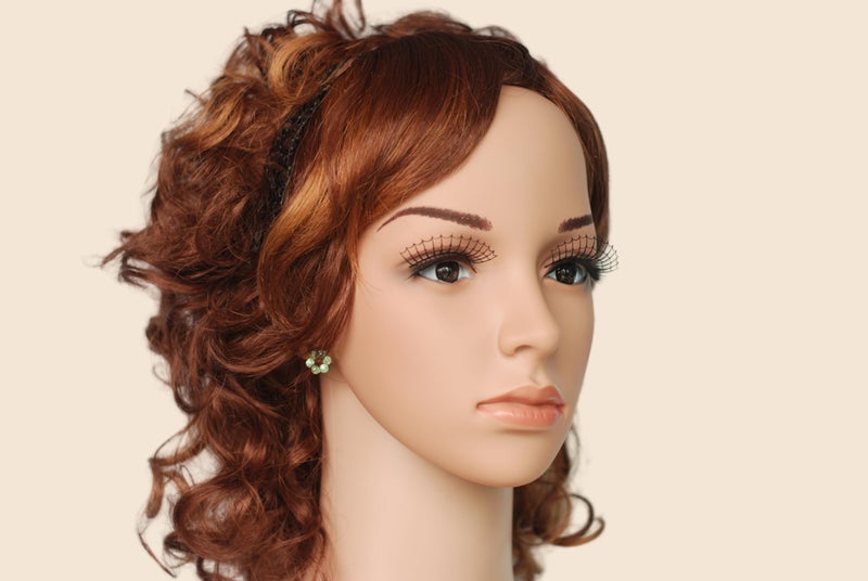 EMILYSTORES Huge Spider Web Lace Black Paper Lashes Costume Halloween Decals Party Fashion Cosplay False Lashes 1 Pairs - Image 3