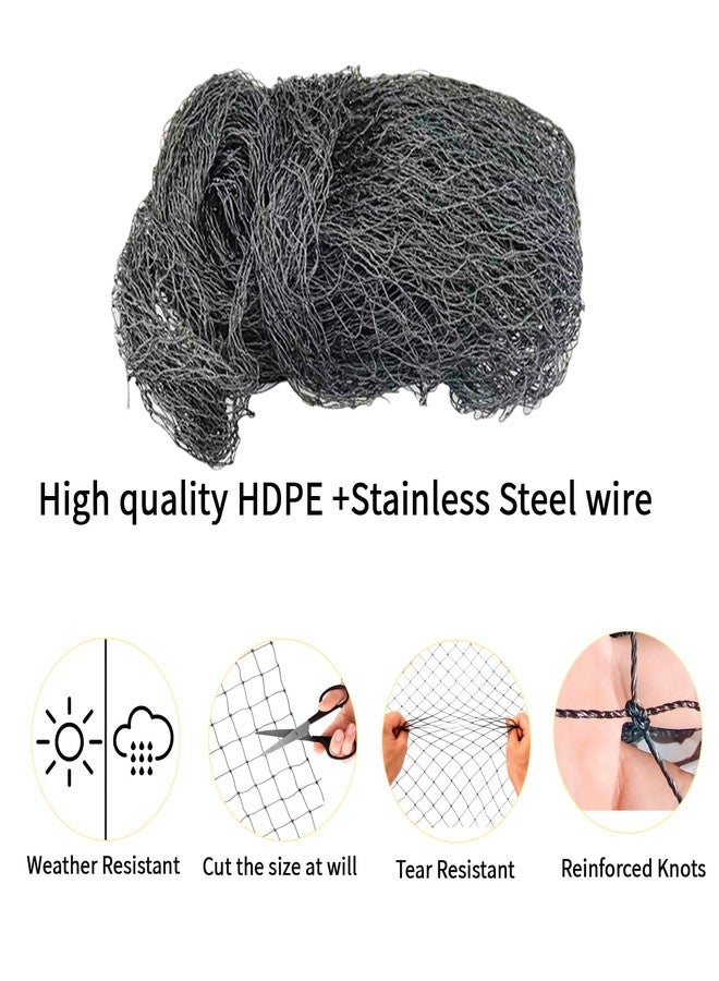 Gainspra 10x13ft Cat Netting Balcony, Steel Wire Reinforced Balcony Screen for Pets - Heavy Duty Cat Balcony Protection Net, Anti-Fall Safety Mesh for Windows, Patio, Stairs & Apartment Balcony - Image 5