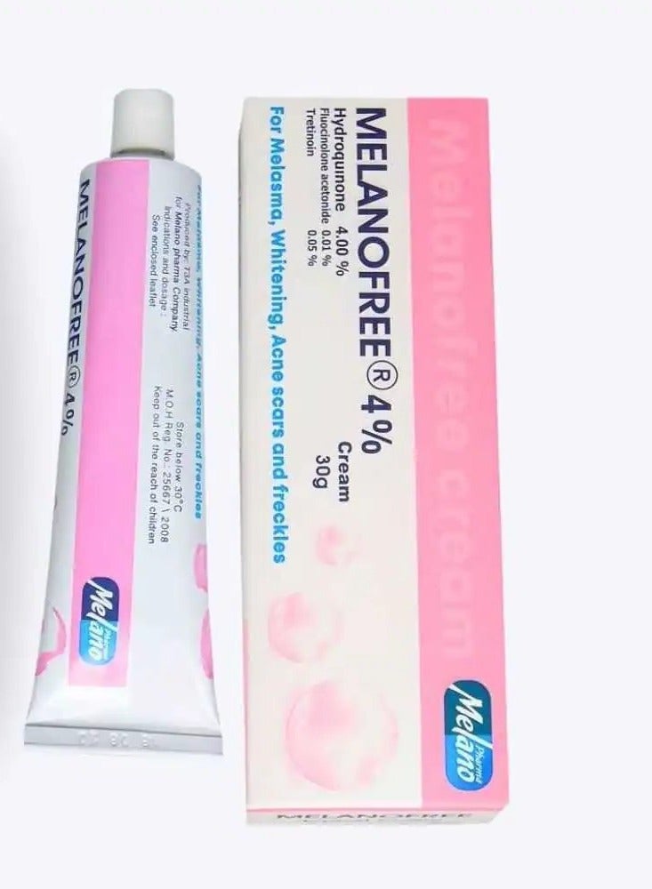 Melanofree Brightening and Exfoliating Cream with Hydroquinone and Vitamin A 30g