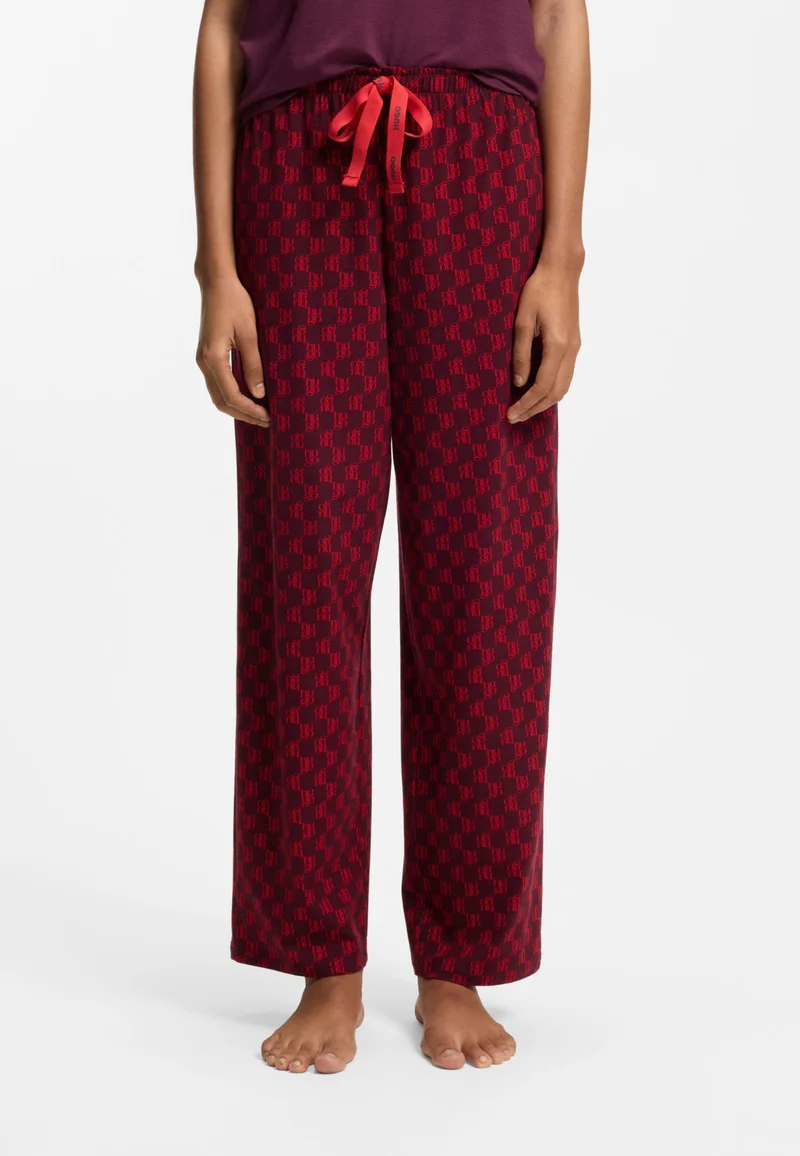 هوجو Heart-print pyjama bottoms in a stretch-modal blend