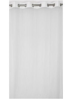Homefab India Homefab India 2 Piece Sheer Strips Long Door Curtain - 8 ft, White  - Image 5