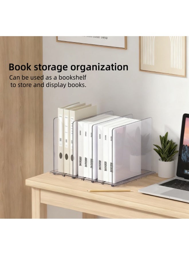 الصندوق المُقسَّم لحفظ الأغراض / اللوحة المُقسمة، رف الحفظ النوع المُدرج متعدد الوظائف، لوحة تقسيم خزانة النوم في المطبخ، رف عرض الأغراض، رف الكتب المنزلي، رف الحفظ - Image 4