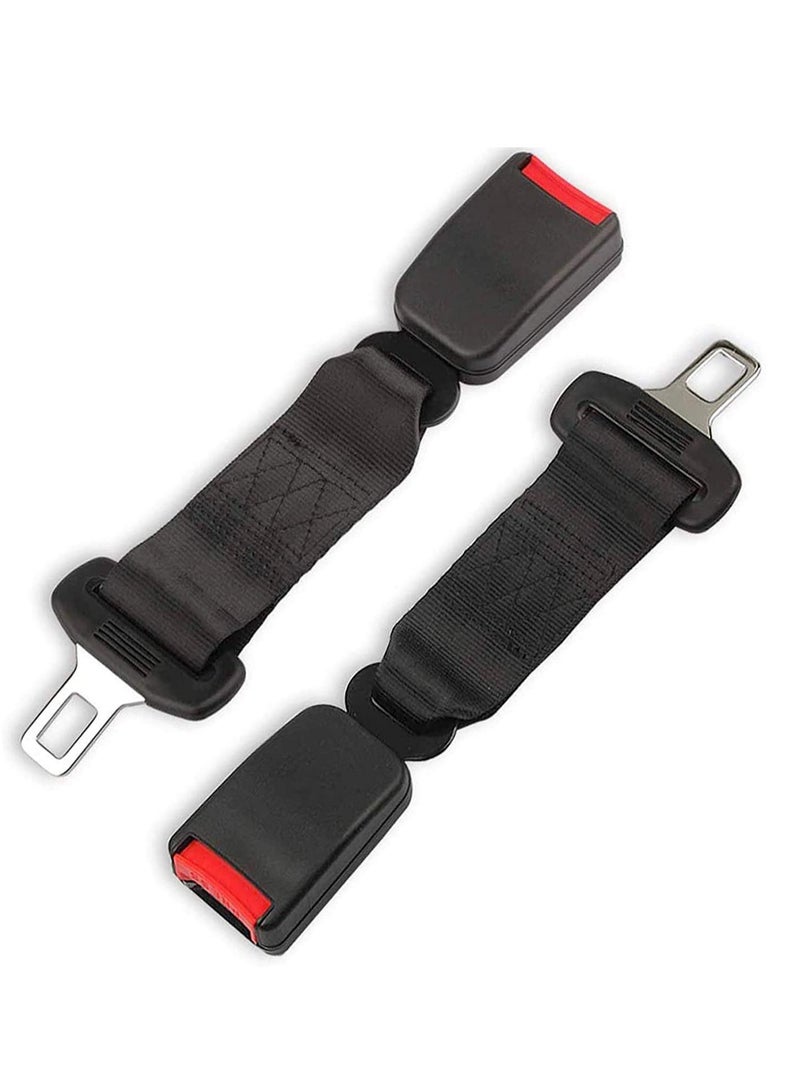 Excefore Seat Belt Extender & Seat Belt Tensioner, Pregnant Woman Car Belt Car Extension 2 PCS, Buckles Extender, 7/8" Metal Tongue Universal, Extension Socket Connecter  - Image 1