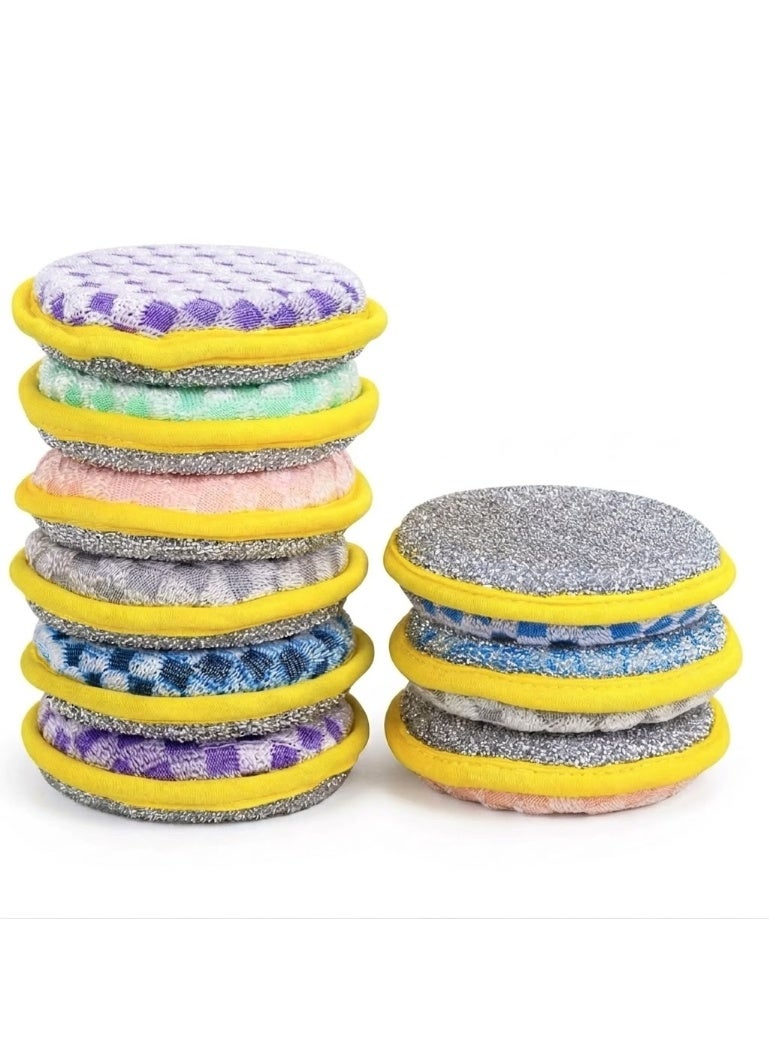 Premium Dual-Sided Scouring Sponges for Kitchen - Heavy Duty (Pack of 10) - Image 1