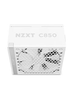 NZXT C850 80 PLUS Gold Fully Modular Power Supply, 850W Power, ATX12V v3.1, Fluid Dynamic Bearing, Japanese Capacitors, Active PF Correction, Matte White | PA-8G2BW-UK  - Image 2
