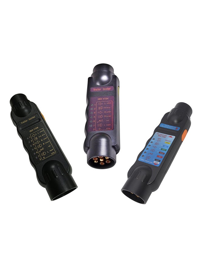 Loquat New Vehicle Trailer 7-Pin LED Light Cable Circuit Towing Plug Socket Tester 12V - Image 5