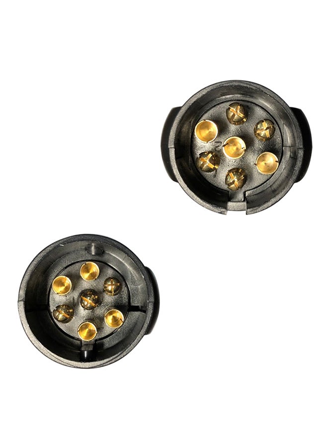 Loquat New Vehicle Trailer 7-Pin LED Light Cable Circuit Towing Plug Socket Tester 12V - Image 2