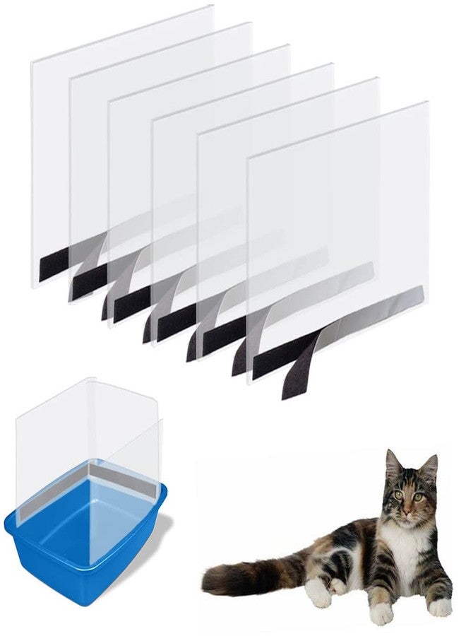 Oncpcare 6 Pack Cat Litter Box Pee Shields, High Side Open Top Kitty Pan Shield - Keep Litter in The Pan, (Box Not Included) - Image 1