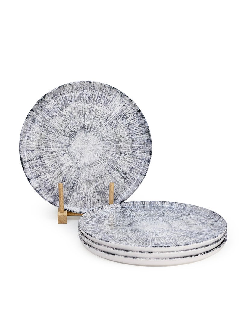 EDESSA Edessa 26.5cm Astin Ceramic Dinner Plate - Multicolor (Set of 4)  - Image 1