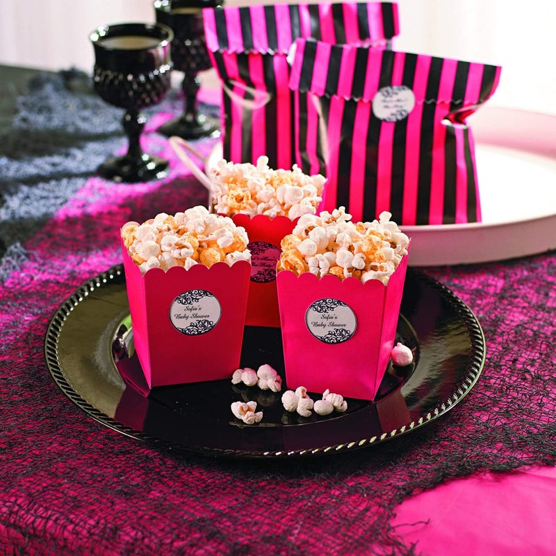 Fun Express Mini Valentine Popcorn Boxes - Hot Pink, 24 Count - Image 2