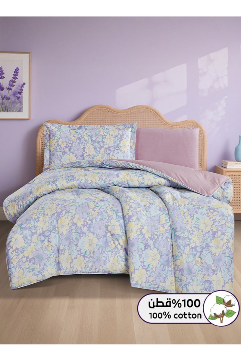 Melen Summer Cotton Single/Queen Bedspread 4-Piece - Nolin - Beige - Gray - Image 1