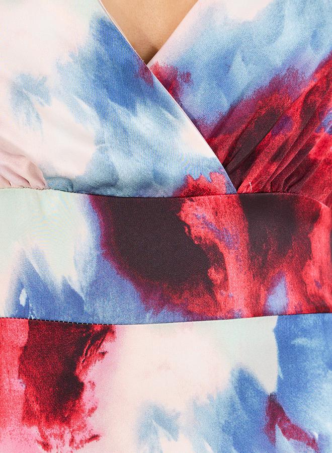 Styli Watercolor Tiered Dress  - Image 5