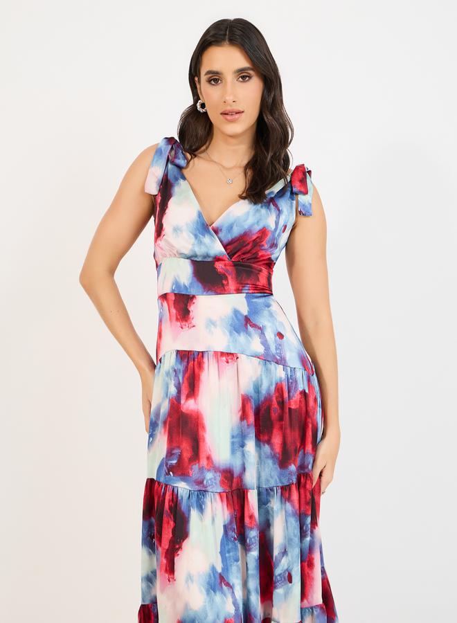 Styli Watercolor Tiered Dress  - Image 2