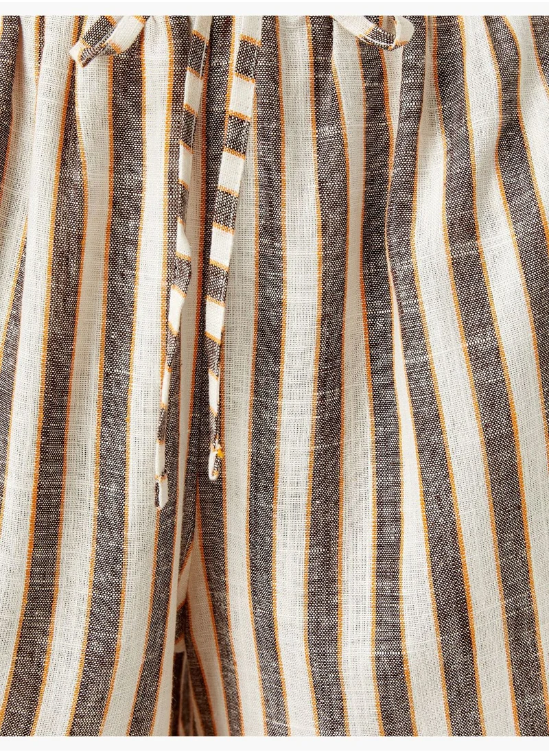 كوتون Striped Shorts