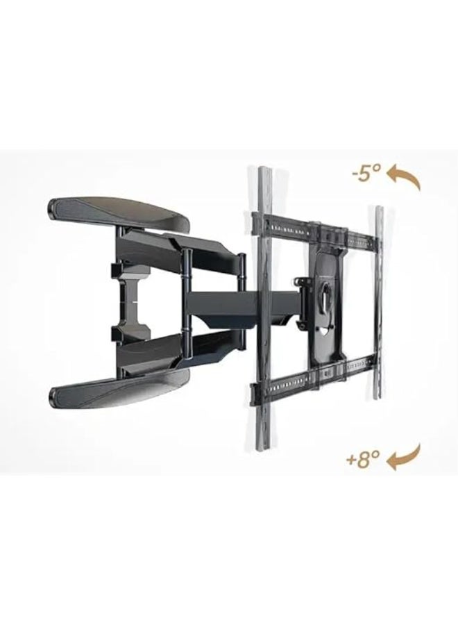Dragon Arm P65 Full Motion TV Wall Mount - Heavy-Duty Bracket for 55”-85” Flat/Curved Screens - Max Load 68 kg - Image 1