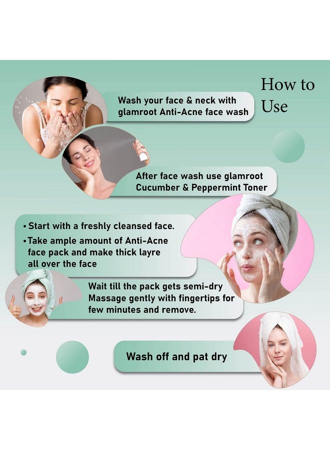 GLAMROOT Anti-Acne Face Pack enriched with Licorice Extract, Turmeric Oil, Tea-Tree Oil-(Pack Of 2) - Image 4