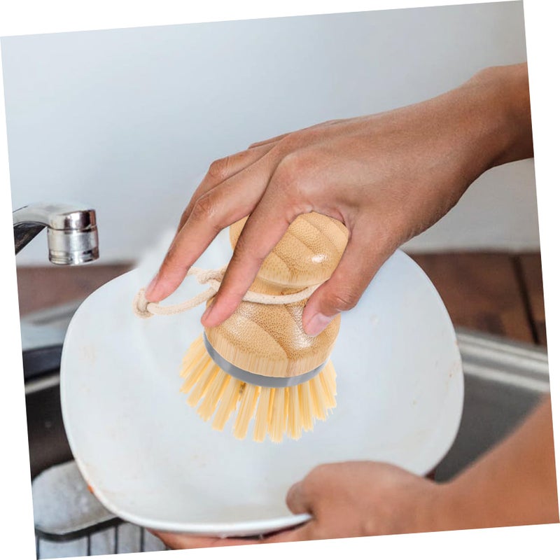 Multipurpose Kitchen Scrub Brush for Dish Cleaning Long Handle Scraper Tool - Image 5