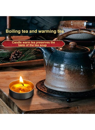 Stainless Steel Teapot Warmer, Metal Teapot Heater with Tealight Holder Base, Coffee Tea Warmer for Glass Teapot Ceramic Teapot and Other Heatproof Dish - view 5