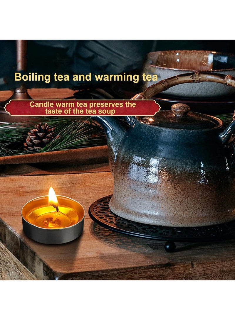 PYC Stainless Steel Teapot Warmer, Metal Teapot Heater with Tealight Holder Base, Coffee Tea Warmer for Glass Teapot Ceramic Teapot and Other Heatproof Dish - Image 5