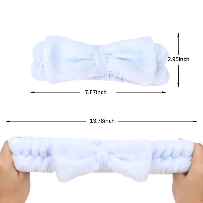 8-Piece blue skin care headband, bachelorette party gift set - Image 3