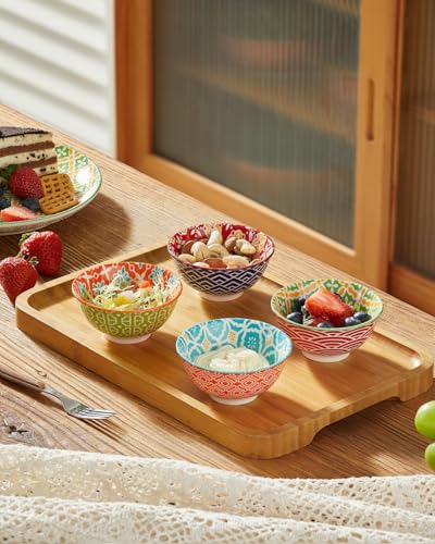 Metahom Ceramic Dipping Bowls, 3.5 inch Small Bowls for Dipping, 4oz Mini Bowl for Soy Sauce, Condiments, Side Dishes, Charcuterie Boards, Set of 6 - Image 3