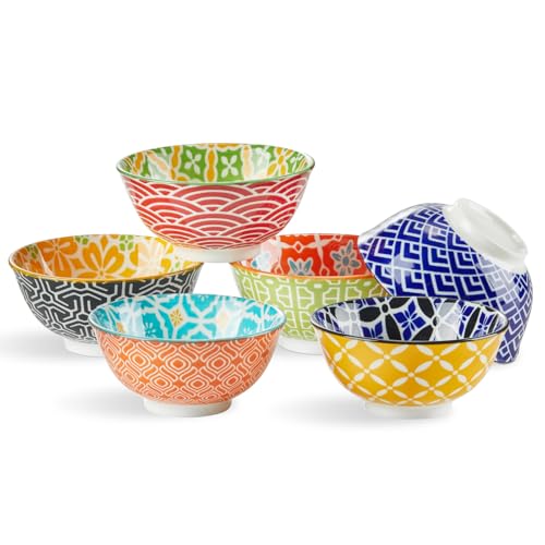 Metahom Ceramic Dipping Bowls, 3.5 inch Small Bowls for Dipping, 4oz Mini Bowl for Soy Sauce, Condiments, Side Dishes, Charcuterie Boards, Set of 6 - Image 1